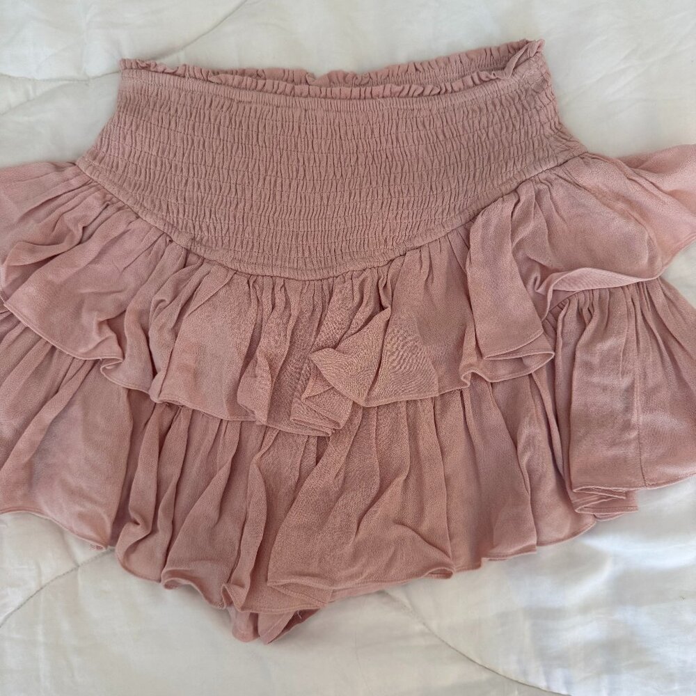 Rock and Rags Tiered Skirt - Mauve (XS)